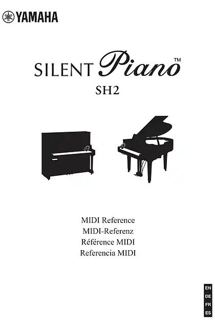 yamaha雅马哈Silent Piano SH2 MIDI Reference